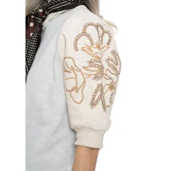 Geisha sweater dames beige melange