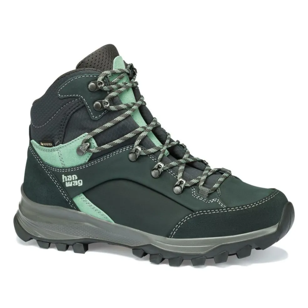 Hanwag Banks Lady GTX wandelschoenen dames petrol mint