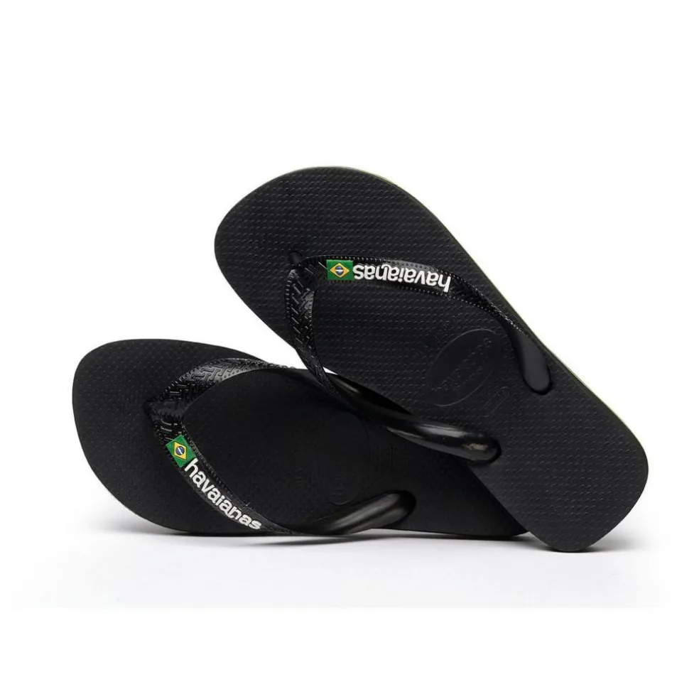 Havaianas Brasil Logo slippers black