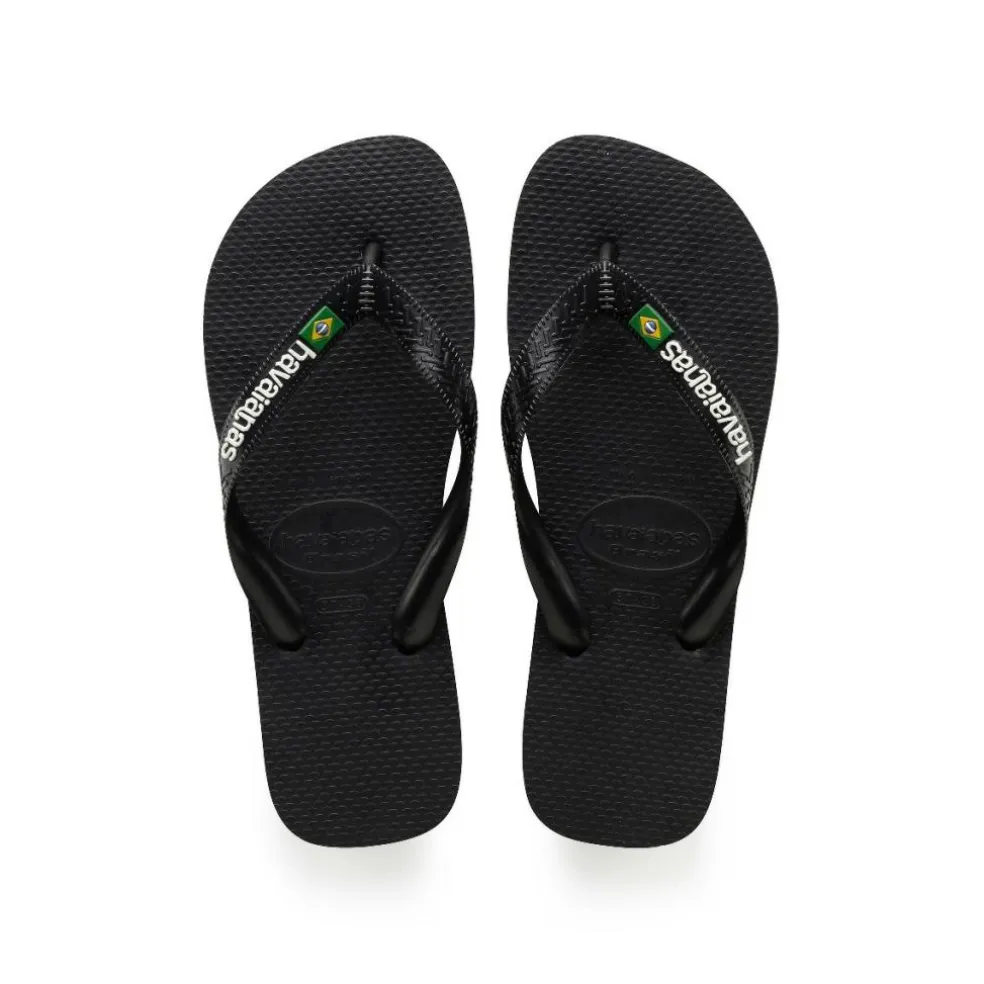 Havaianas Brasil Logo slippers black