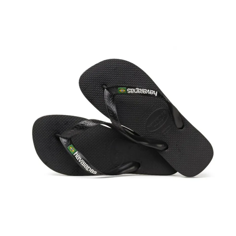 Havaianas Brasil Logo slippers black