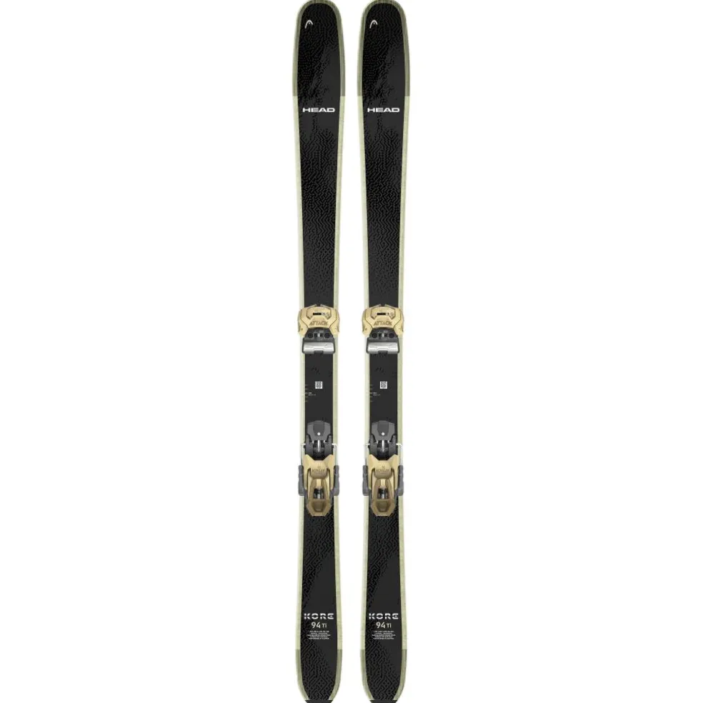 Head Kore 94 Ti 25 - 26 ski's met Attack 14 GW binding