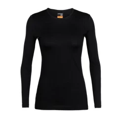 Icebreaker 200 Oasis LS ronde hals thermoshirt dames black