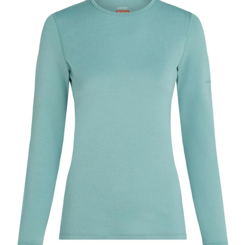 Icebreaker 260 Tech LS Crewe thermoshirt dames hydro