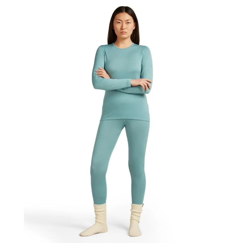 Icebreaker 260 Tech LS Crewe thermoshirt dames hydro