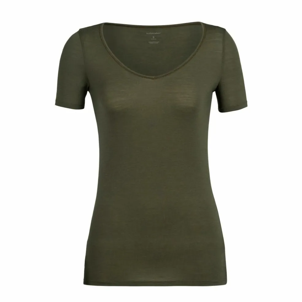 Icebreaker Siren Sweetheart shirt dames loden