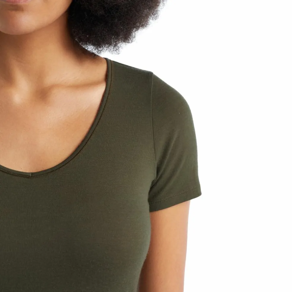 Icebreaker Siren Sweetheart shirt dames loden