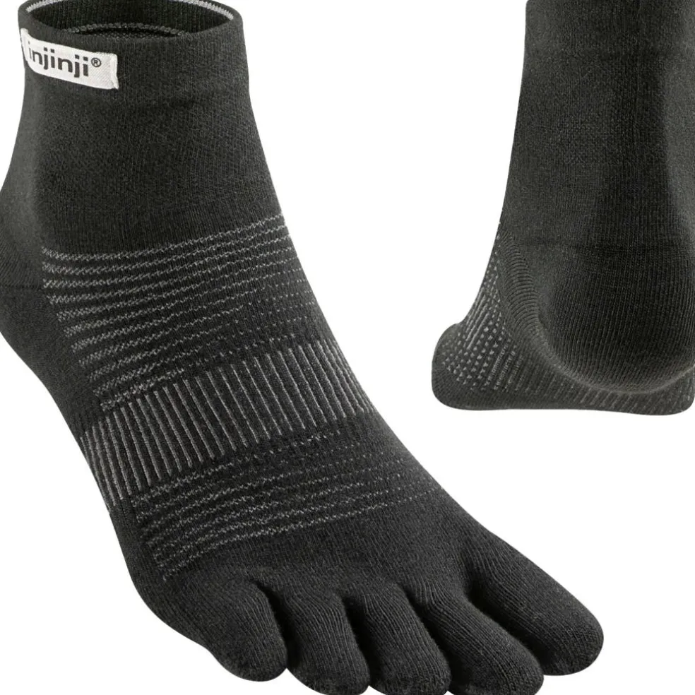 Injinji Run Lightweight Mini-Crew hardloopsokken black