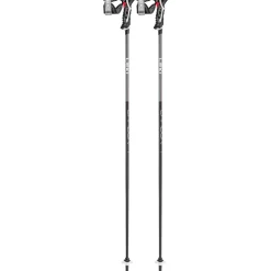 Leki Carbon 14 3D skistokken black dark anthracite bright red