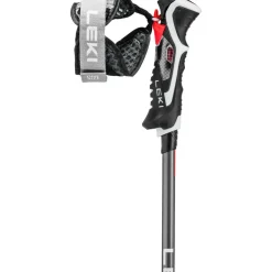 Leki Carbon 14 3D skistokken black dark anthracite bright red