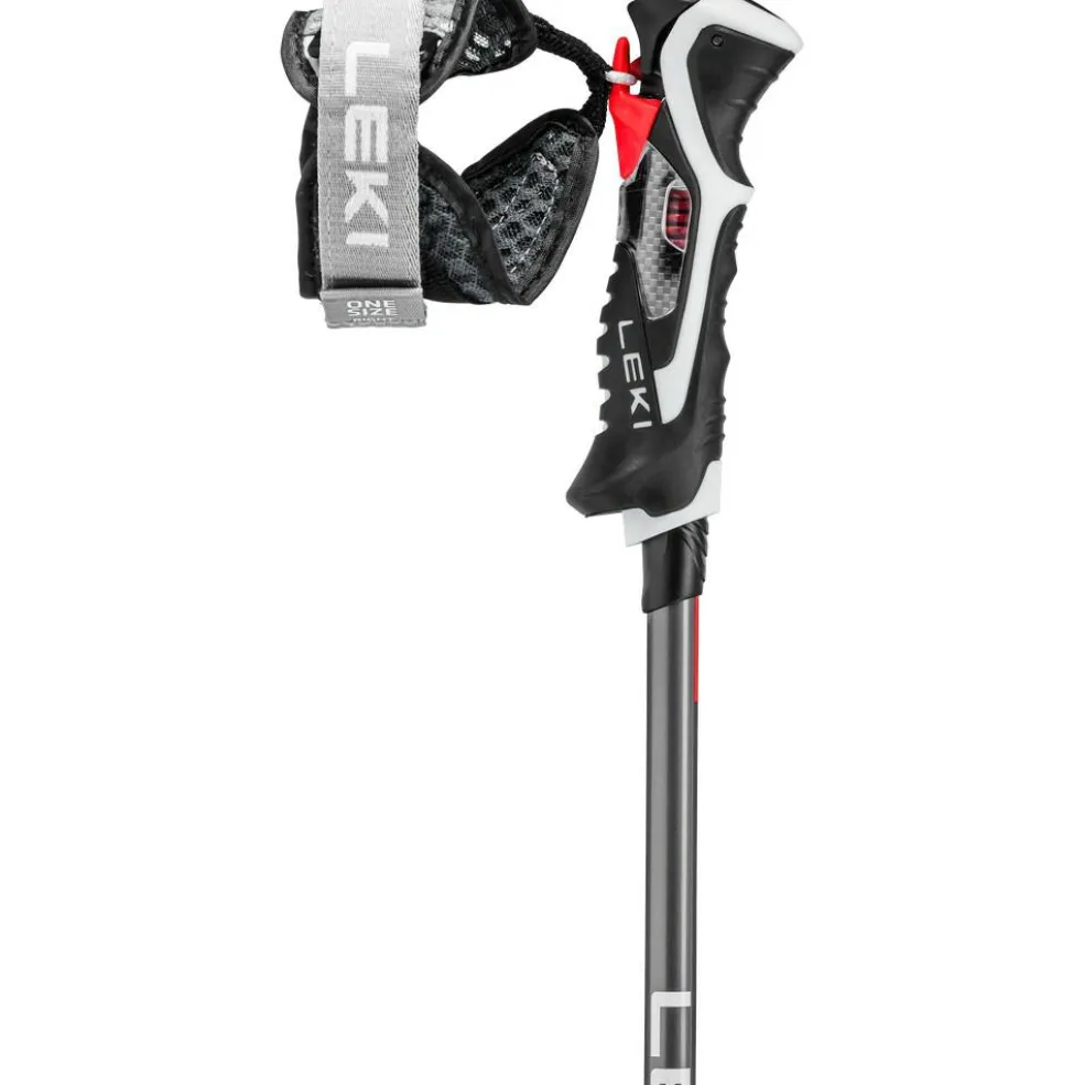 Leki Carbon 14 3D skistokken black dark anthracite bright red