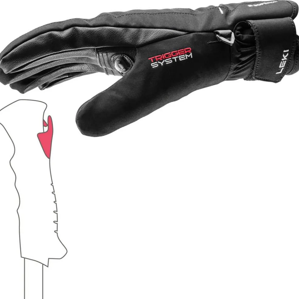 Leki Cerro 3D handschoenen dames black