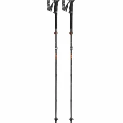 Leki Makalu FX Carbon wandelstokken black orange natural carbon
