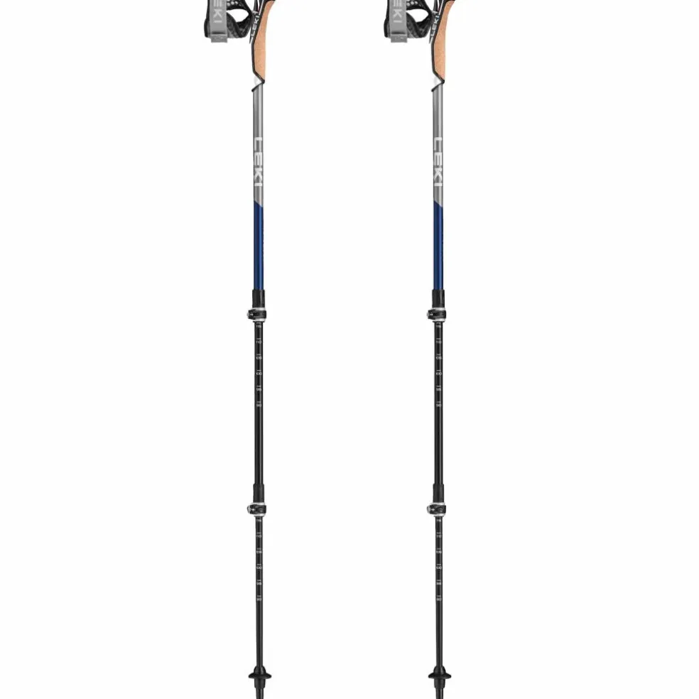 Leki Traveller Carbon wandelstokken midnight blue dark metallic