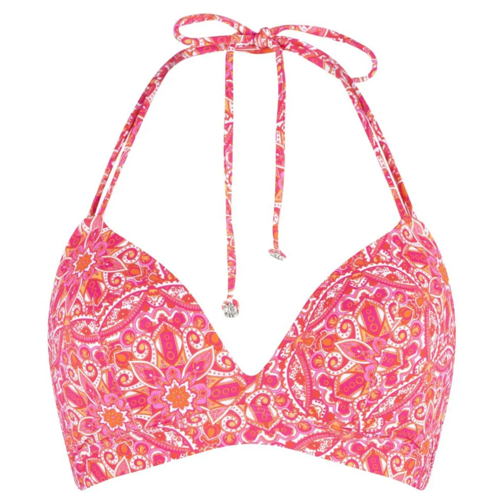 LingaDore Triangle bikinitop dames hot pink paisley