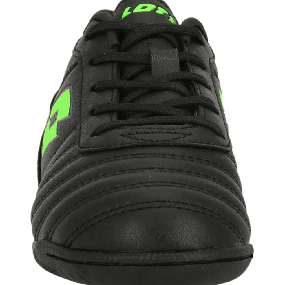Lotto Milano 700 ID JR zaalvoetbalschoenen junior all black spring green