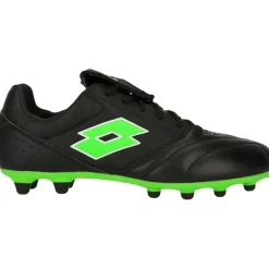 Lotto Stadio 200 III FG voetbalschoenen heren all black spring green