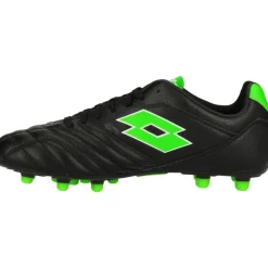 Lotto Stadio 300 III FG voetbalschoenen heren all black spring green