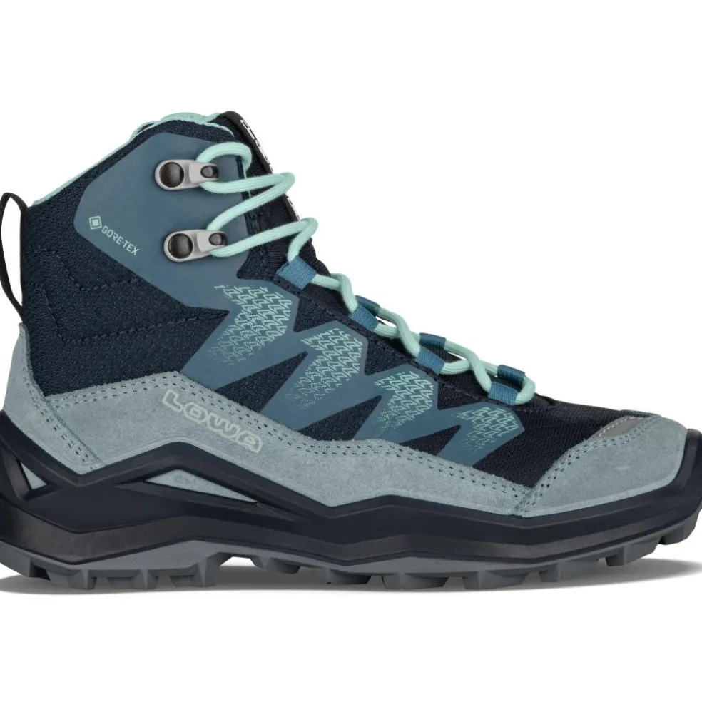 Lowa Maddox Pro GTX Mid wandelschoenen junior jeugd navy smoke blue