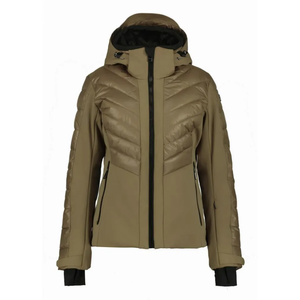 Luhta Mallatunturit softshell winterjas dames brown