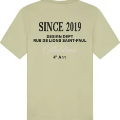 Malelions Design shirt heren light green