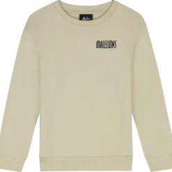 Malelions Hollywood Map sweater junior beige