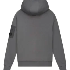 Malelions Nylon Pocket hoodie junior anthracite