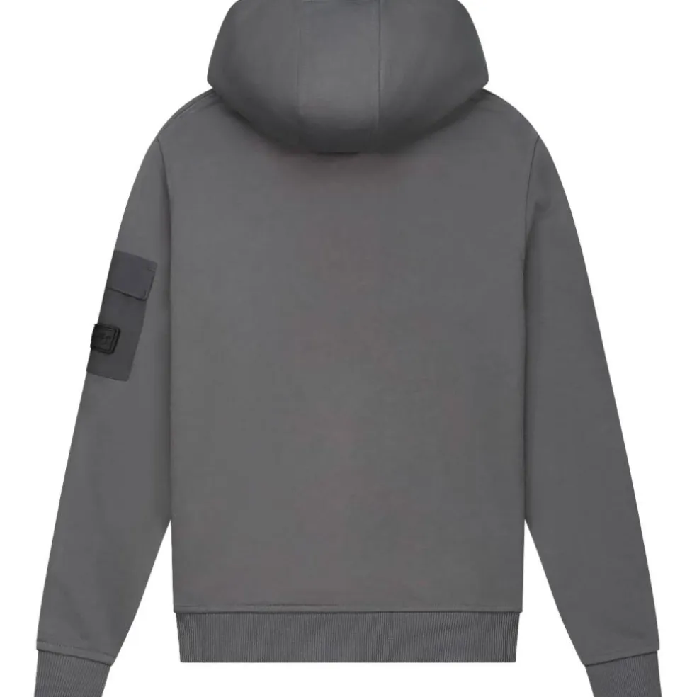 Malelions Nylon Pocket hoodie junior anthracite