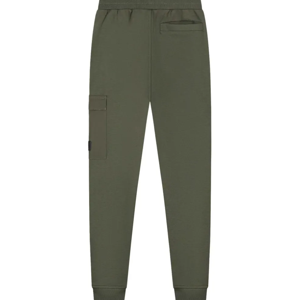 Malelions Nylon Pocket joggingbroek junior moss green