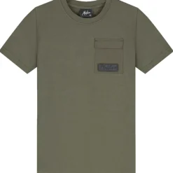 Malelions Nylon Pocket shirt junior moss green