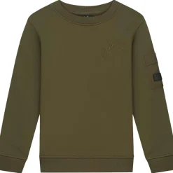 Malelions Nylon Pocket sweater junior moss green