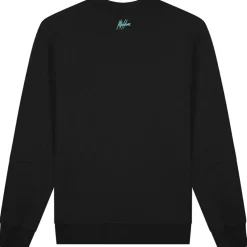 Malelions Sport Counter sweater heren black turquoise