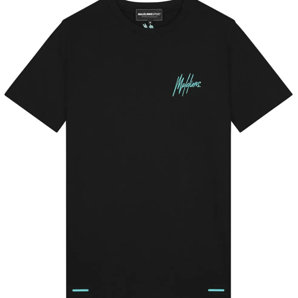 Malelions Sport Counter shirt heren black turquoise