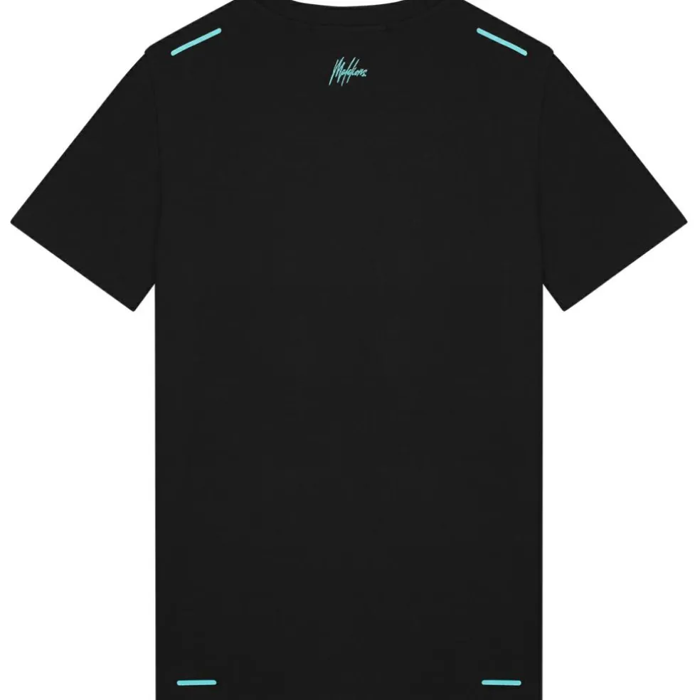 Malelions Sport Counter shirt heren black turquoise