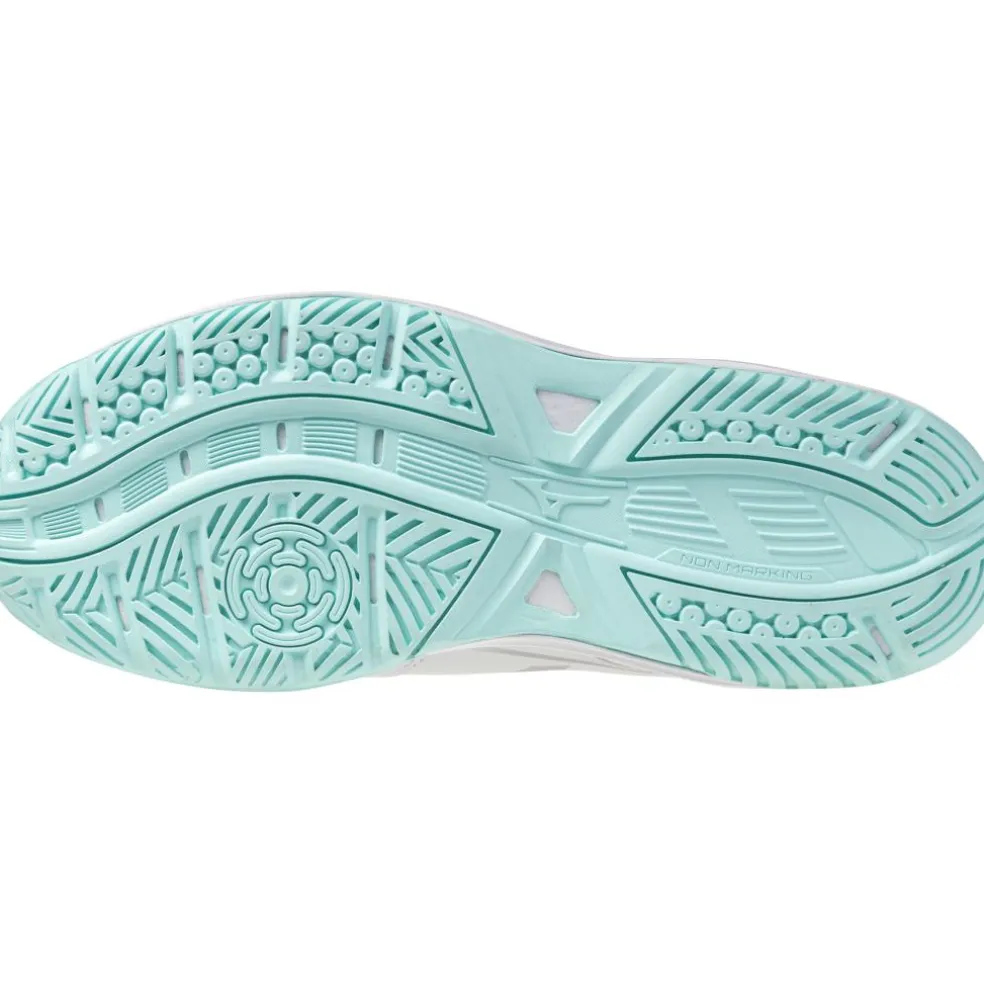 Mizuno Stealth Star 3 indoorschoenen junior white blue tint