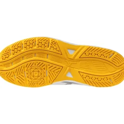 Mizuno Stealth Star 3 indoorschoenen junior white fiery coral 2 citrus