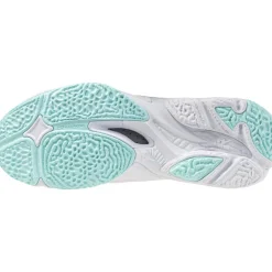 Mizuno Wave Lightning Z8 indoorschoenen dames white blue tint