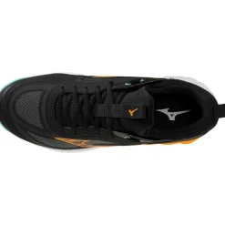 Mizuno Wave Luminous 3 indoorschoenen heren black tangelo icegreen