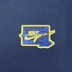 Nike Club FT Crew Bolt sweater heren midnight navy  lightening