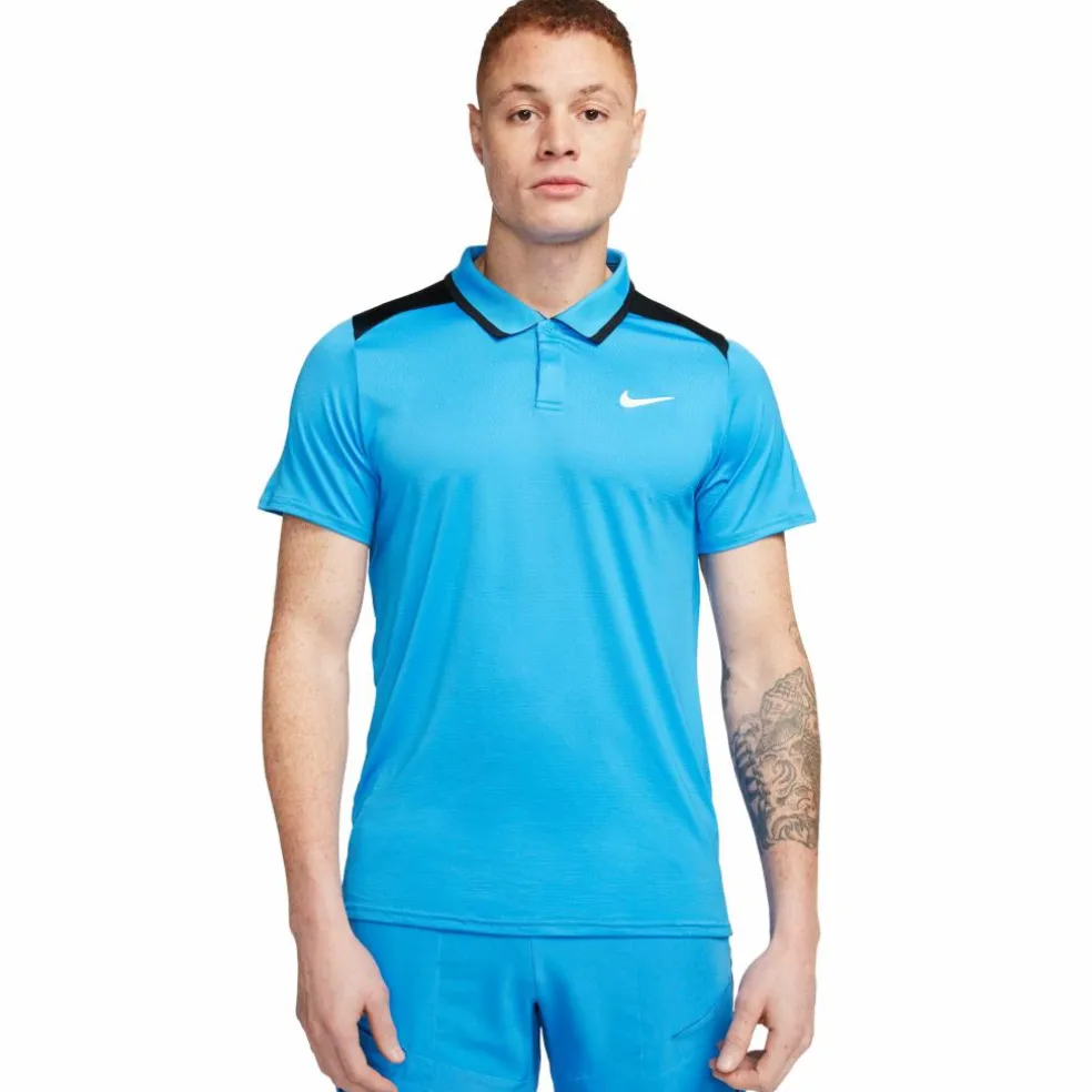 Nike Court Advantage tennispolo heren photo blue