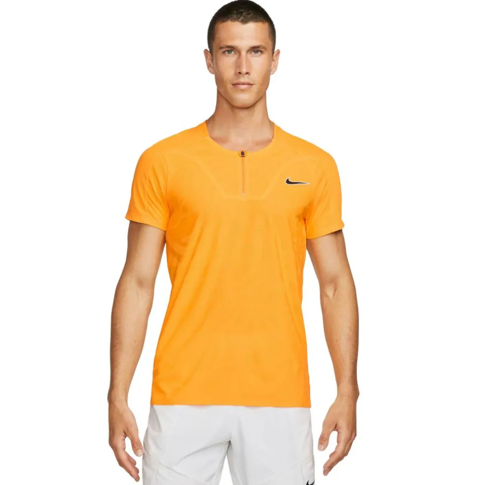 Nike Court Dri-FIT ADV Slam tennispolo heren yellow sundial black