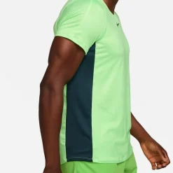 Nike Court Dri-FIT Advantage tennisshirt heren lime  blast deep jungle black