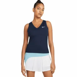 Nike Court Victory tennis tanktop dames obsidian white