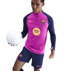 Nike FC Barcelona Strike trainingsshirt heren purple vivid purple midwest gold