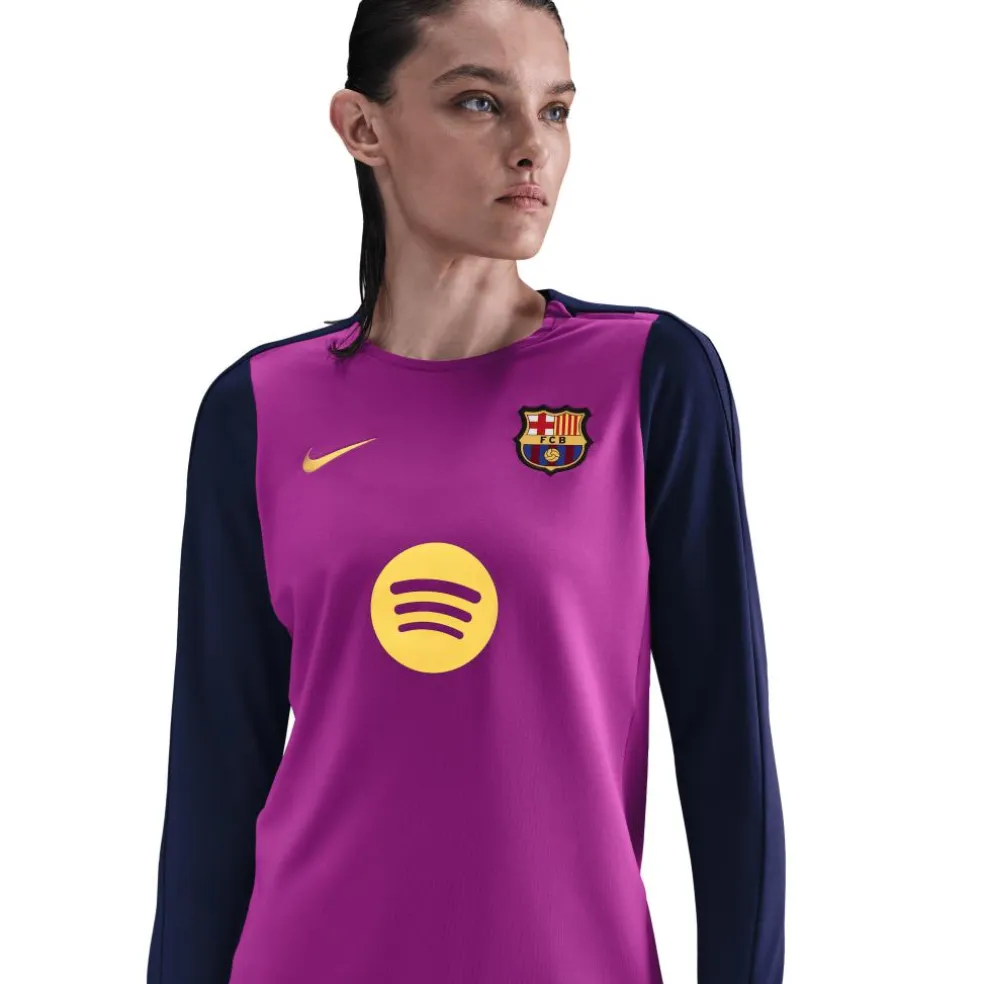 Nike FC Barcelona Strike trainingsshirt dames purple vivid purple midwest gold
