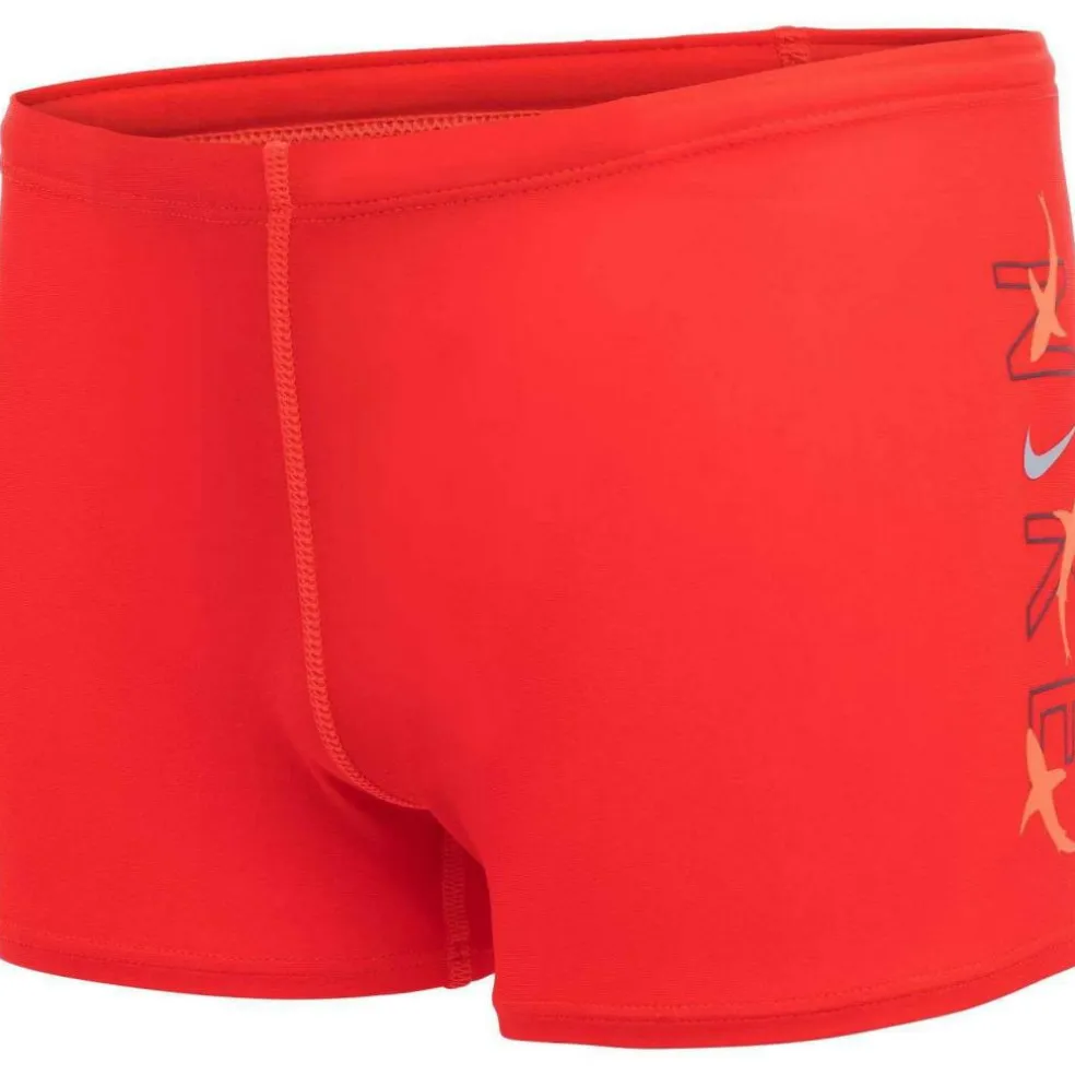 Nike Logo Square zwemboxer junior bright crimson