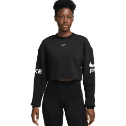 Nike Pro LS shirt dames black white white
