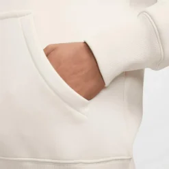 Nike Sportswear Phoenix Fleece Logo hoodie dames light  orewood brown white armor