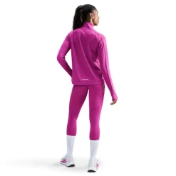 Nike Swoosh hardloopshirt dames hot fuchsia light wild mango