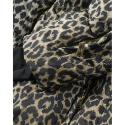 NIKKIE Newport Leopard winterjas dames hummus